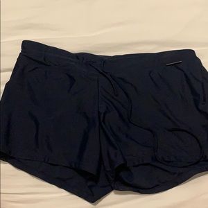 Navy blue swimming shorts